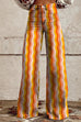 Mixiedress High Rise Color Block Printed Wide Leg Pants