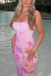 Mixiedress Sherbet Print Bodycon Maxi Cami Dress