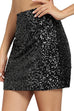 Mixiedress Stretchy Bodycon Sequin Mini Pary Skirt