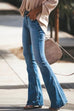 Mixiedress Distressed Bell Bottoms Skinny Denim Pants