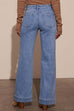 Mixiedress Chic Straight Wide Leg Denim Pants