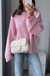 Mixiedress Crewneck Drop Shoulder Comfy Pullover Sweater