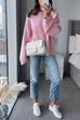 Mixiedress Crewneck Drop Shoulder Comfy Pullover Sweater