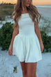 Mixiedress Off Shoulder Knit Ruffle Mini Dress