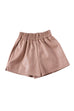 Mixiedress Elastic Waist Pocketed Faux Leather Shorts