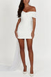 Mixiedress Bow Off Shoulder Bodycon Mini Party Dress