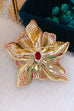 Mixiedress Blooming luxury Inspiring Elegance Flower Crystal Brooch