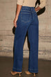 Mixiedress Chic Straight Wide Leg Denim Pants