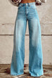 Mixiedress Distressed Wide Leg Fashion Denim Pants