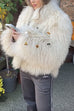 Mixiedress Open Front Winter Faux Fur Teddy Coat