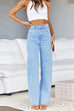 Mixiedress Distressed Wide Leg Boyfriend Denim Pants