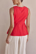 Mixiedress Single Breasted Pocketed Solid Vest