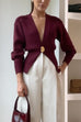 Mixiedress Chicest V Neck Button Up Sweater Cardigan