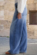 Mixiedress Distressed Wide Leg Casual Leans