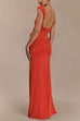 Short Sleeves Cut Out Open Back Bodycon Maxi Dress