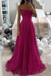 Mixiedress Spaghetti Strap Glittering Tulle Maxi Party Dress