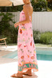 Mixiedress Strapless Tube Dolce Vita Holiday Print Maxi Dress