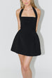 Mixiedress Halter Neck Backless A-line Mini Dress