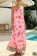 Mixiedress Strapless Tube Dolce Vita Holiday Print Maxi Dress