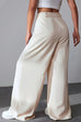 Mixiedress High Rise Wide Leg Pocketed Baggy Pants