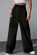 Mixiedress High Rise Wide Leg Pocketed Baggy Pants