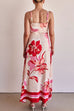 Mixiedress Empire Waist Floral Print Maxi Cami Dress