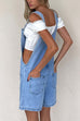 Mixiedress Button Up Pocketed Denim Romper