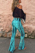 Mixiedress High Waist Tie Dye Bell Bottoms Tie Dye Pants