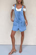 Mixiedress Button Up Pocketed Denim Romper