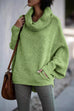 Mixiedress Cowl Neck Batwing Sleeves Loose Sweater