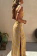 Mixiedress V Neck Cut Out Side Split Tie Dye Maxi Dress