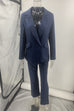 Mixiedress One Button Pocketed Blazer and Straight Leg Pants Power Suit Set