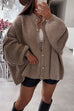 Mixiedress Drop Shoulder Button Up Slouchy Sweater Cardigan