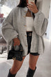 Mixiedress Drop Shoulder Button Up Slouchy Sweater Cardigan