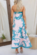 Mixiedress Strapless Tube Unique Print Swing Maxi Dress