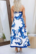 Mixiedress Strapless Tube Unique Print Swing Maxi Dress