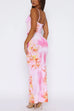 Mixiedress Sherbet Print Bodycon Maxi Cami Dress