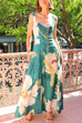 Mixiedress Square Neck Floral Print Maxi Cami Dress