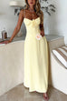 Mixiedress Spaghetti Strap Back Lace-up A-line Maxi Dress