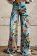 Mixiedress High Waist Unique Print Wide Leg Pants