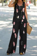 Mixiedress Summer Sleeveless Tank Top Wide Leg Pants Printed Set