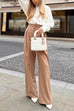 Mixiedress High Waist Business Wide Leg Palazzo Pants