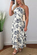 Mixiedress Halter Sleeveless Printed Maxi Vacation Dress