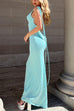 Mixiedress Tie Shoulder Backless Cami Maxi Party Dress