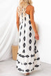 Mixiedress Bow Knot One Shoulder Printed Ruffle Maxi Dress