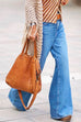 Mixiedress High Waist Wide Leg Straight Denim Pants