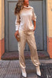 Mixiedress Casual Pocketed Cargo Satin Jogger Pants