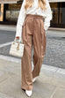 Mixiedress High Waist Business Wide Leg Palazzo Pants